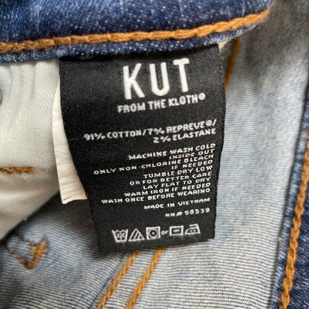 Kut‎ From The Kloth Women's High Rise Donna Fab Ab Ankle Skinny Jeans Size 0 - Picture 5 of 6